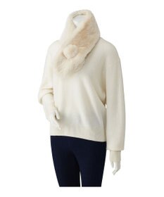 MOONBAT 【洗える】estaa うさしっぽマフラー