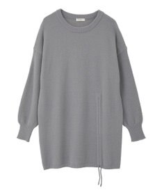 earth music&ecology パウダーシャギーシャーリングニットミニワンピース