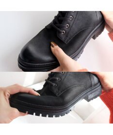 Pointer 本革 足首ベルトレースアップブーツ