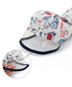 PET PARADISE スヌーピー レインコート 透明フード付き 《アメリカンビンテージ柄》 中型犬 大型犬