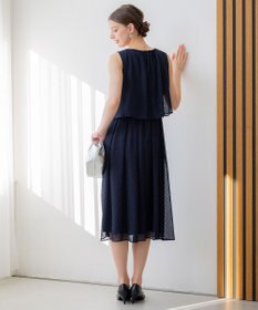 23区 【APPLAUDIR】ドットシアークレープ ドレス