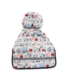 PET PARADISE スヌーピー レインコート 透明フード付き 《アメリカンビンテージ柄》 中型犬 大型犬