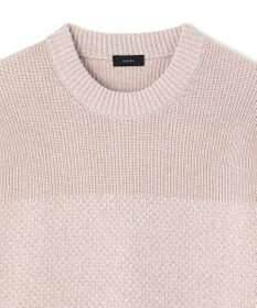 JOSEPH HOMME 【LEON 掲載】シルクバルキーハニカム　クルーネックニット