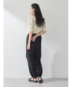 earth music&ecology フロントリボンパフスリーブプルオーバー