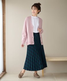 ANY 【洗濯機可】ラムウールVネック カーディガン