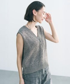UNFILO テープヤーンニット ベスト