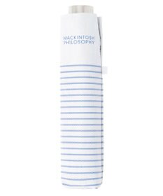 MOONBAT 【フワクール生地使用/軽量】MACKINTOSH PHILOSOPHY 遮光 晴雨兼用 折りたたみ日傘 ボーダー