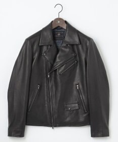 JOSEPH ABBOUD 【長く育てたいサスティナブルなレザー】ラムレザー ブルゾン