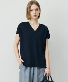 ICB L スパンプラチナム Vネックカットソー