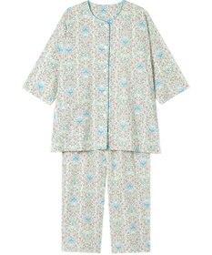 Wing パジャマ 7分袖 長袖 8分丈 綿100%(本体) 楊柳素材 夏 レディース EP8074 ウイング／ワコール