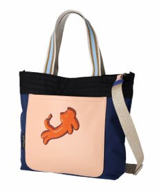tsumori chisato CARRY キラミックスコンビ トートバッグ 2wayショルダー A4収納 ネコ