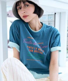 ANY ANYファンクションロゴTシャツ ブルー