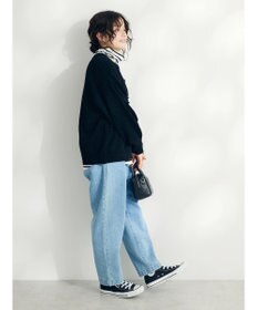 CRAFT STANDARD BOUTIQUE 洗えるコードモールクルーネックカーデイガン