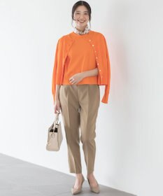 組曲 【美シルエット・ストレッチ・シワになりにくい】オシャクロス テーパードパンツ