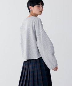 AMERICAN HOLIC ミニ裏毛タックスリーブショートプルオーバー2