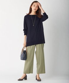 J.PRESS LADIES 【洗える】コットンセルロース チノ パンツ