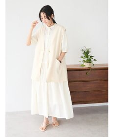 CRAFT STANDARD BOUTIQUE インド綿ティアードマキシワンピース