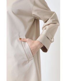 DAKS コットンシャンブレー ギャバジン オフショルダーコート