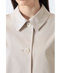 DAKS コットンシャンブレー ギャバジン オフショルダーコート