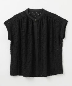 ANY 【洗濯機可】フェザーカットジャガードブラウス