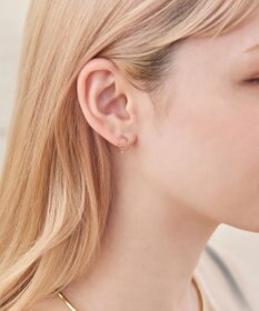 Phoebe 【K10】ペンデュラムダイヤモンドピアス　クリア