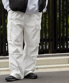 WEGO 【ウエストゴム】イージーワイドカーゴパンツ