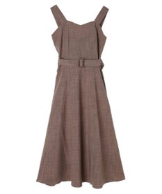 earth music&ecology ベルト付きパネルラインワンピース