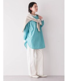 AMERICAN HOLIC イージーケアバンドカラーシャツチュニック