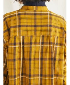 CRAFT STANDARD BOUTIQUE 先染めチェック（小）バンドカラー袖ＲＩＢ　ＯＰ