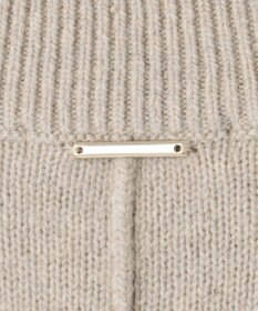 自由区 【洗える】ウールカシミヤブレンドラメスパンコールハイネック ニット