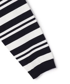 23区 L 【先行予約】プレミアムビオコットン クルーネック ボーダー ニット