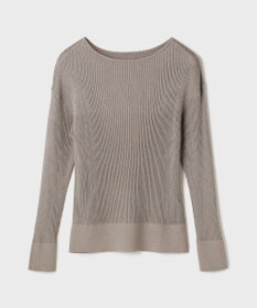 GRACE CONTINENTAL ラメリブクルーニットトップ