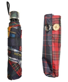 +RING UNISEX プラスリング 簡単開閉式折傘55cm CHK T1399