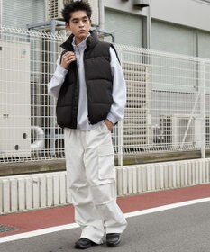 WEGO 【ウエストゴム】イージーワイドカーゴパンツ