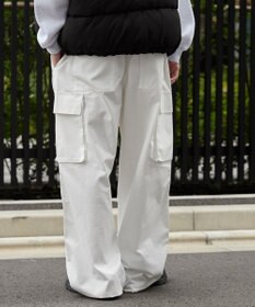 WEGO 【ウエストゴム】イージーワイドカーゴパンツ