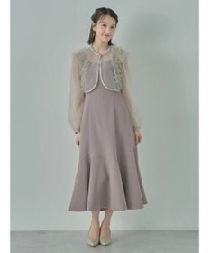 earth music&ecology ＳＥＴ２点チュールブラウス付きキャミワンピース