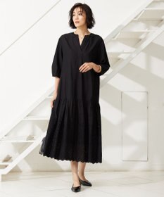 自由区 【カタログ掲載・洗える】エンブロイダリーローン ワンピース