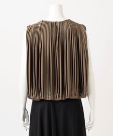 23区 L 【エステータ】ドレープサテン プリーツブラウス