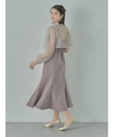 earth music&ecology ＳＥＴ２点チュールブラウス付きキャミワンピース