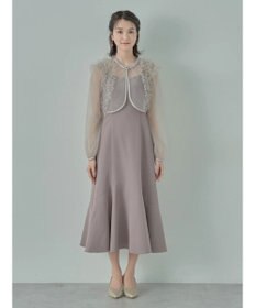 earth music&ecology ＳＥＴ２点チュールブラウス付きキャミワンピース