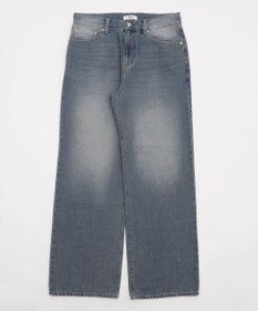 WEGO 【ウエスト調整可】ストレートデニムパンツ