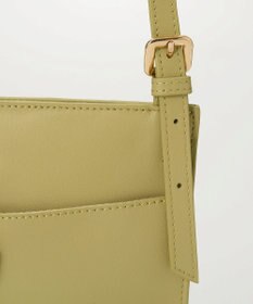 TOPKAPI 【TREASURE TOPKAPI】ベルトデザイン レザー フラット ショルダーバッグ