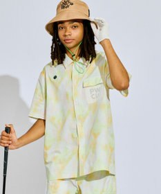 PW CIRCULUS 【MEN】タイダイ柄 メッシュポケットシャツ ゴルフ