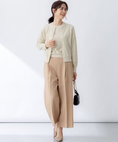 組曲 【WEB限定・2SET】5分袖ラメ入りアンサンブルニット