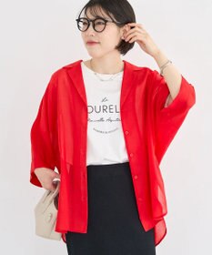 Green Parks 開襟シアーシャツジャケット