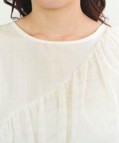 Tiaclasse 【洗える】フリルチュールレーストップス