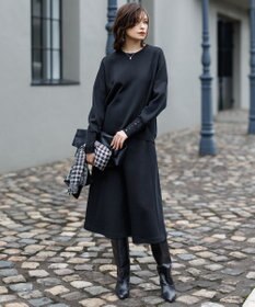 ICB 【洗える】 シルキーウールダブルフェイス ニットプルオーバー