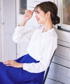 Tiaclasse 【ウエストゴム・洗える】カットソーアコーディオンプリーツスカート