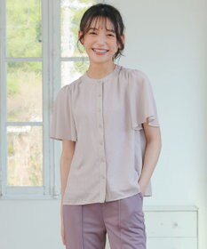 Tiaclasse 【セットアップ対応・洗える】シアーチェックブラウス