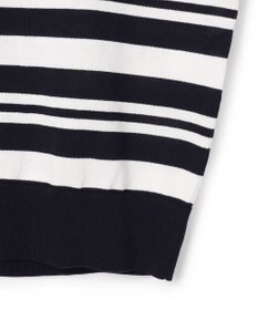 23区 L 【先行予約】プレミアムビオコットン クルーネック ボーダー ニット